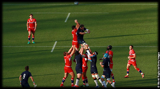 Scotland v Russia lineout RWC2019 